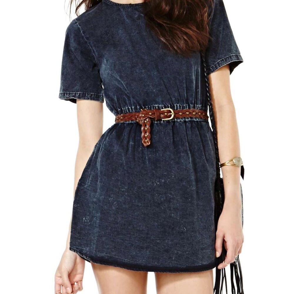 Motel Trixie Denim Dress Size Small